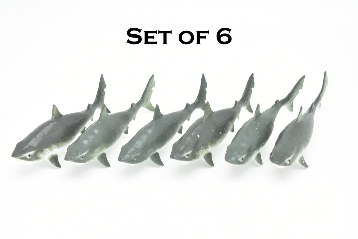 Tiger Shark, Realistic Toy Model Plastic Replica Kids Educational Gift   5"    F6015 F377
