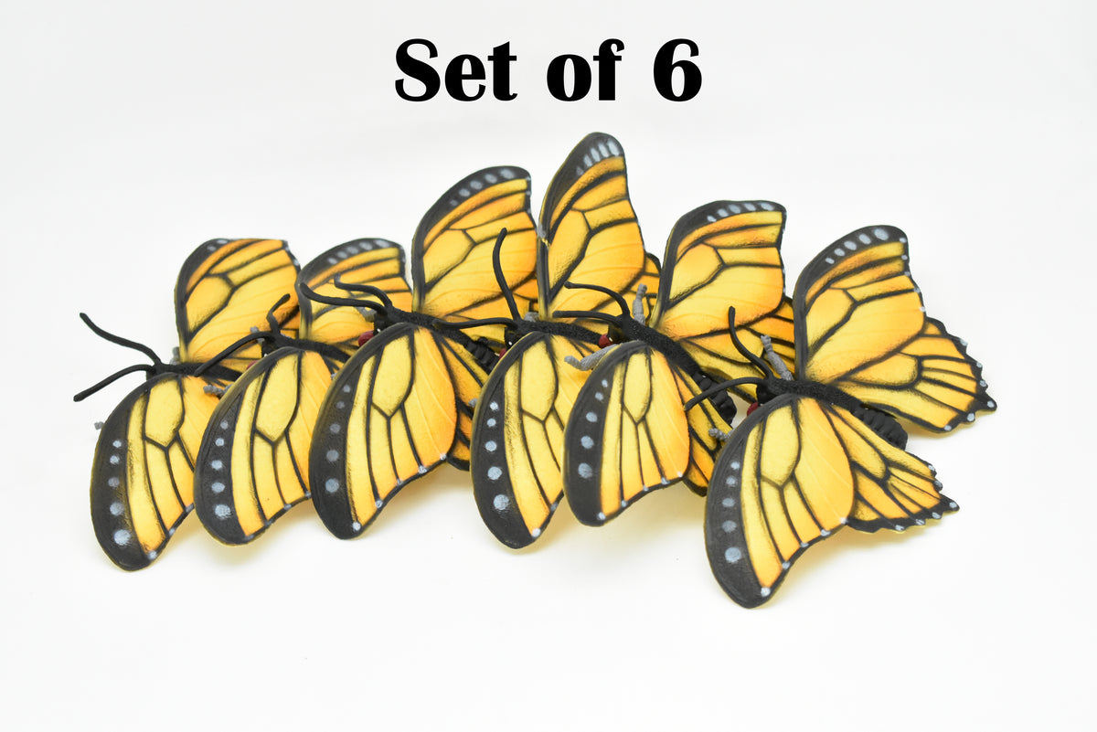 Butterfly, Monarch, Yellow and Orange, Very Nice Plastic Reproduction      8"      F2058 B134