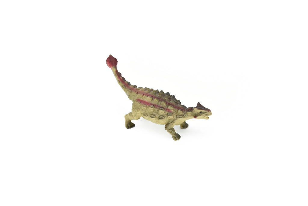 Ankylosaurus Dinosaur, Museum Quality, Animal, Educational, Realistic Hand Painted, Figure, Lifelike Model, Vintage Replica, Toy, Gift,    3 Inches.  F8105 B117