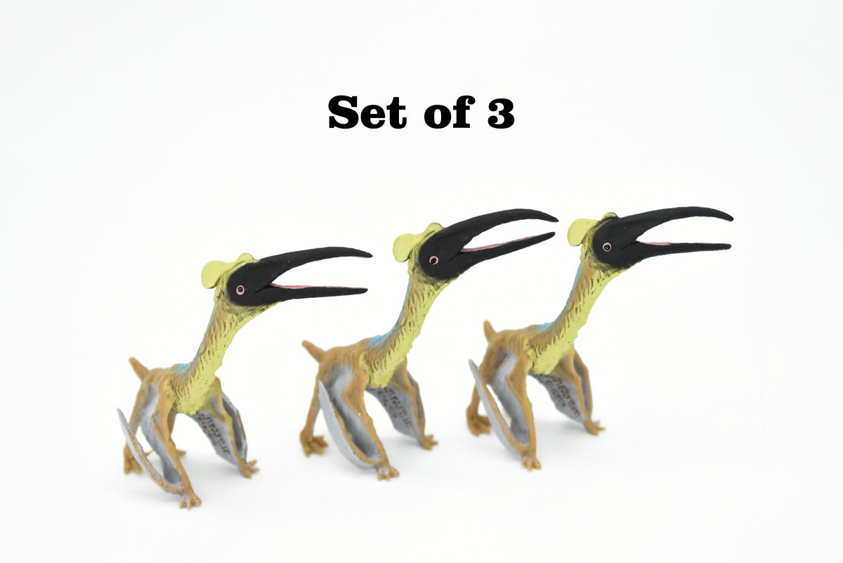 Quetzalcoatlus Dinosaur, Museum Quality, Animal, Educational, Realistic Hand Painted, Figure, Lifelike Model, Vintage Replica, Toy, Gift,    3 Inches.    F8103 B117