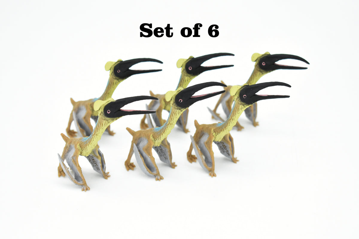 Quetzalcoatlus Dinosaur, Museum Quality, Animal, Educational, Realistic Hand Painted, Figure, Lifelike Model, Vintage Replica, Toy, Gift,    3 Inches.    F8103 B117