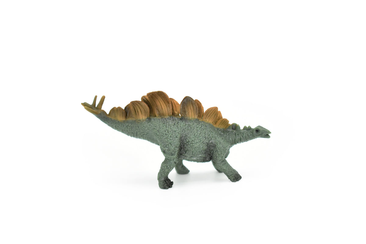 Stegosaurus Dinosaur,  Museum Quality, Animal, Educational, Realistic Hand Painted, Figure, Lifelike Model, Vintage Replica, Toy, Gift,    3 Inches.   F8114 B117