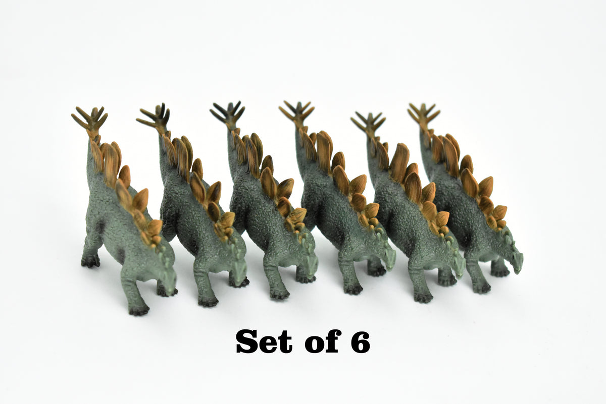 Stegosaurus Dinosaur,  Museum Quality, Animal, Educational, Realistic Hand Painted, Figure, Lifelike Model, Vintage Replica, Toy, Gift,    3 Inches.   F8114 B117