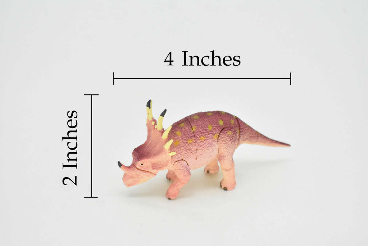 Styracosaurus Dinosaur, 3D Puzzle Very Nice Plastic Replica  4" long - F3047 B333