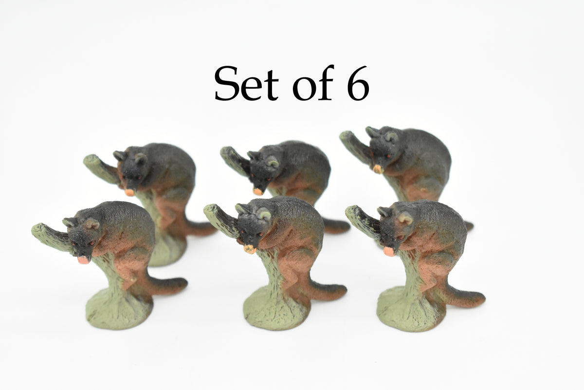 Aye-aye, Long Finger Lemur, Madagascar, Very Nice Plastic Design, Animal Figure, Educational, Figure, Lifelike, Diorama Model, Figurine, Replica, Toy, Kids, Gift,   3 Inches.    CWG101 B237