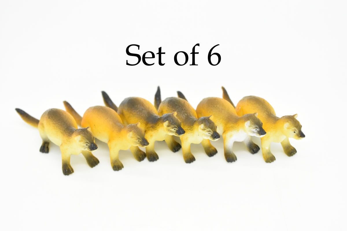 Mongoose, ichneumon, cusimanse, Very Nice Plastic Design, African Animal Figure, Educational, Figure, Lifelike, Diorama Model, Figurine, Toy, Kids, Gift,    2 1/2 Inches.     CWG114 B237