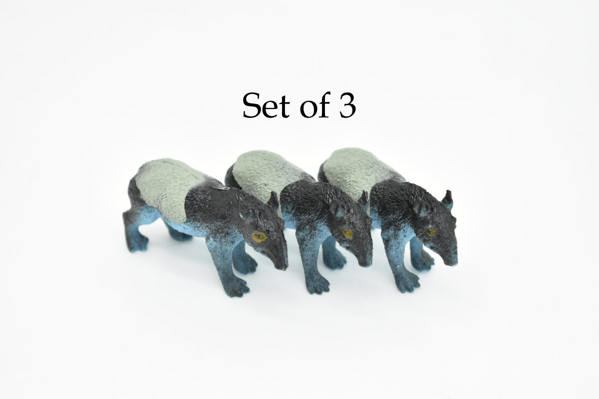 Tapir, Tapirus, Tapiridae, Very Nice Plastic Design, Animal Figure, Educational, Figure, Lifelike, Diorama Model, Figurine, Replica, Toy, Kids, Gift,   2 Inches.   CWG127 B238