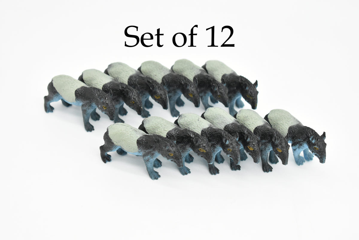 Tapir, Tapirus, Tapiridae, Very Nice Plastic Design, Animal Figure, Educational, Figure, Lifelike, Diorama Model, Figurine, Replica, Toy, Kids, Gift,   2 Inches.   CWG127 B238