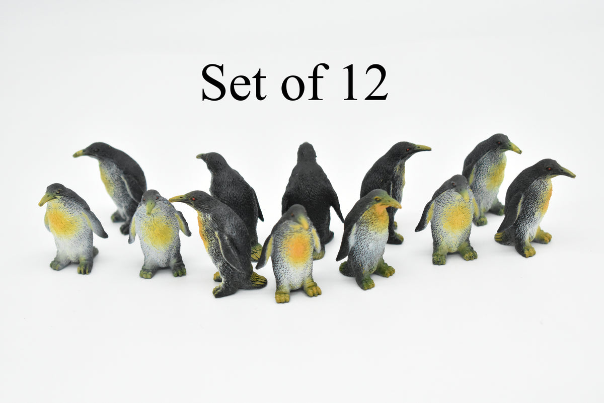 Penguin, Emperor, Very Nice Rubber Reproduction, Hand Painted     1 1/2"   F1133 B163