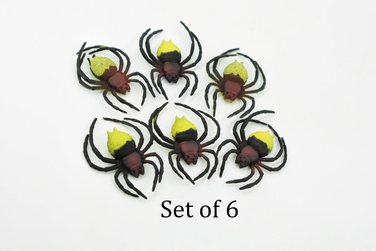 Spider, Orb, Plastic Toy Insect, Kids Gift, Realistic Figure, Educational Model, Replica, Gift,        2"       F1059 B190