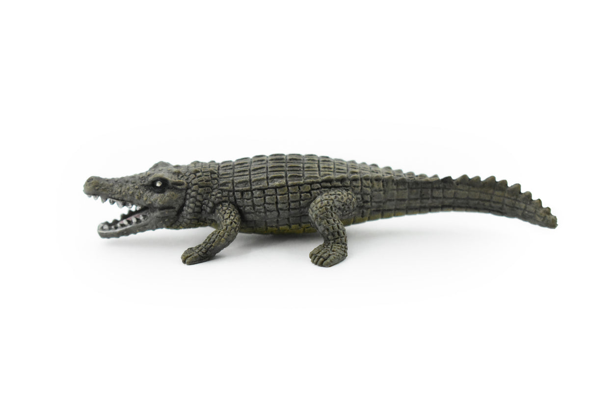 Crocodile, Nile Crocodile, Plastic Toy Reptile, Realistic Figure, Model, Replica, Kids, Educational, Gift,     4 1/2"      F095 B43