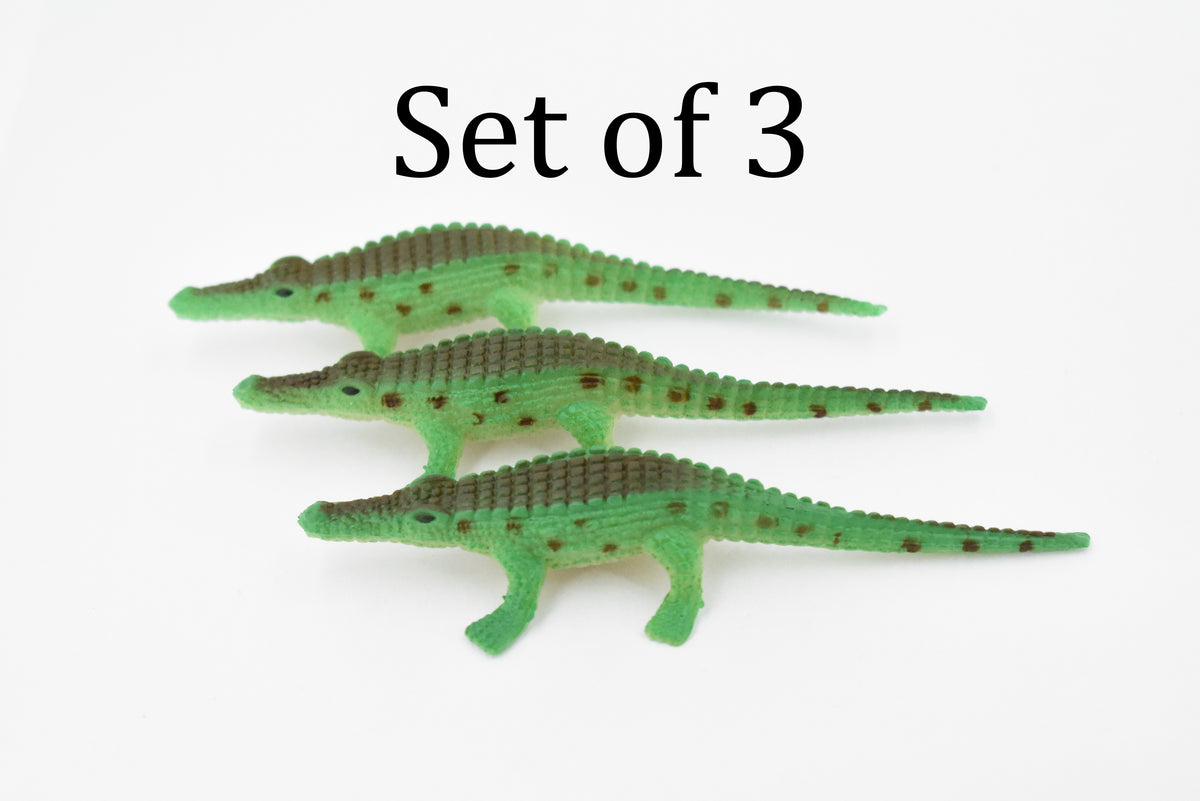 Crocodile, Nile Crocodile, Plastic Toy Reptile, Realistic Figure, Model, Replica, Kids, Educational, Gift,     4 1/2"      F095 B43
