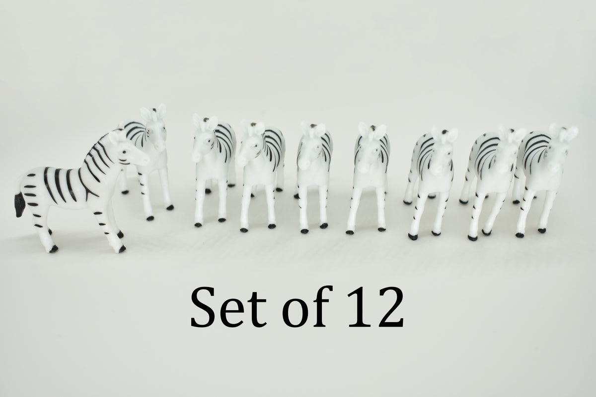Zebra, Plastic Toy Animal, Kids Gift, Realistic Figure, Educational Model, Replica, Gift,         2 1/4 "    F762 B306