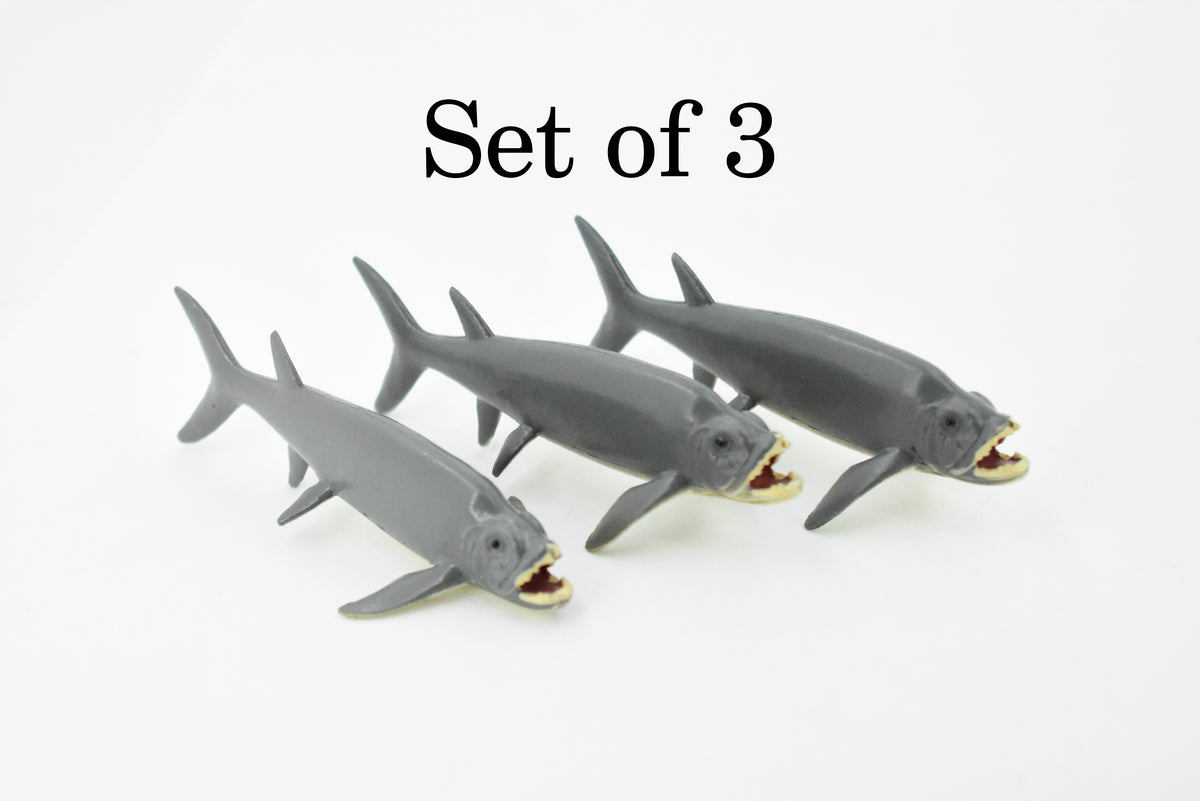 Xiphactinus, Extinct Fish, Fanged Tarpon, Museum Quality, Hand Painted, Educational, Prehistoric, Realistic Toy Figure, Diorama Model, Kids,  Gift,    3 Inches.   CH403 BB108