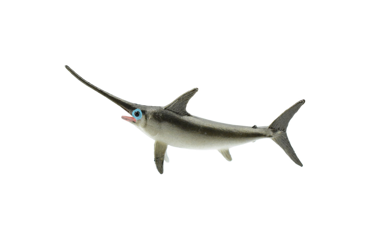 Swordfish, Broadbills, Billfish, Rubber Fish, Museum Quality, Hand Painted, Realistic Toy Figure, Diorama Model, Replica, Kids, Educational, Gift,   3 Inches.    CH412 BB108