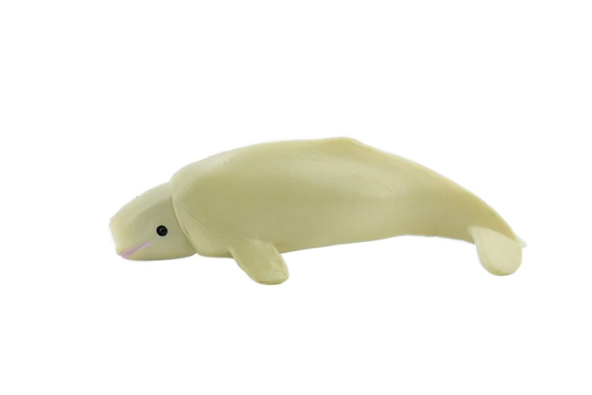 Beluga Whale, Rubber Animal, Realistic Toy Figure, Model, Replica, Kids, Hand Painted, Educational, Gift,      3"        CH415 BB108