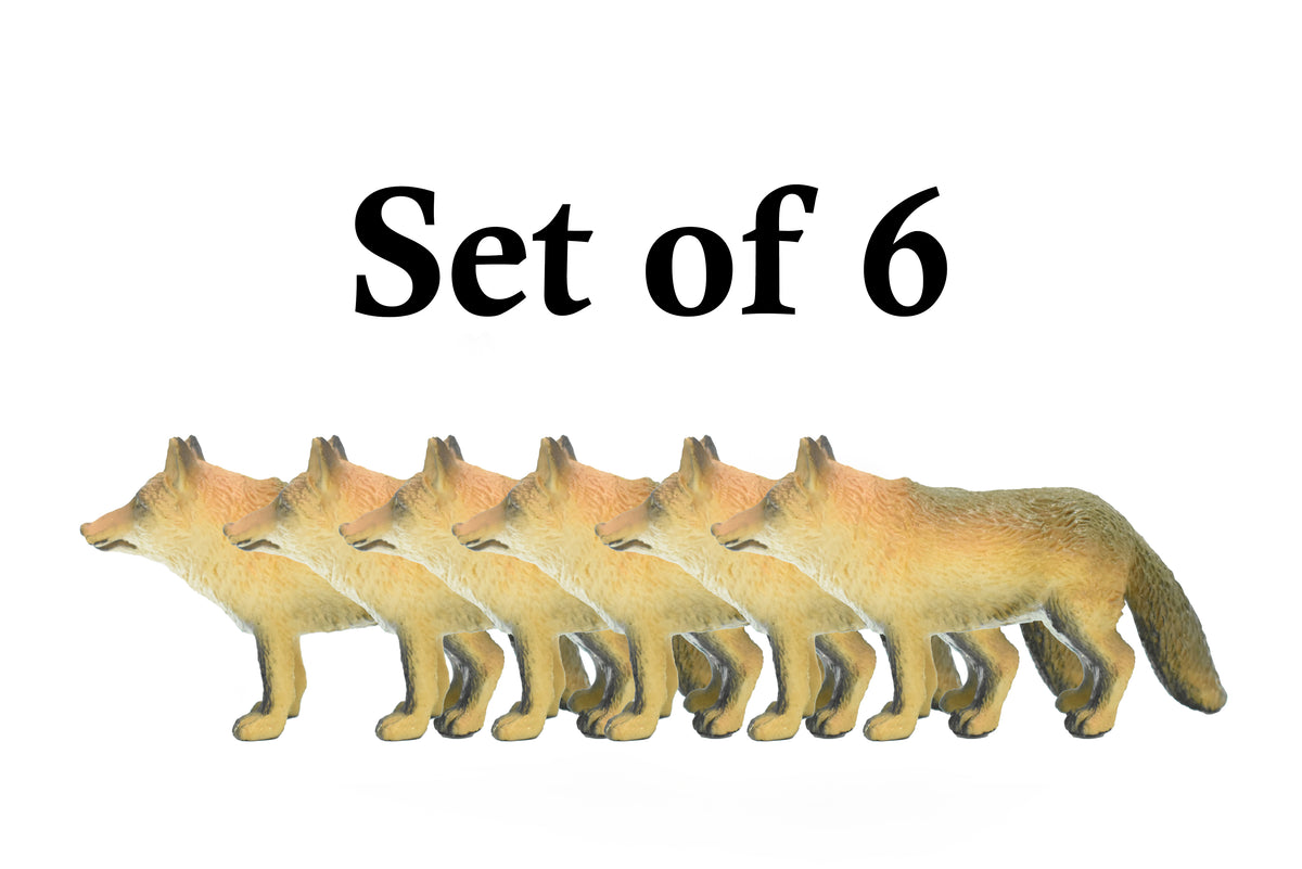 Red Fox, Canidae, Vulpes vulpes, Hand Painted, Realistic, Very Nice Plastic Design, Caninds, Animal,  Educational, Diorama Model, Lifelike, Toy, Gift,    3 Inches.     CWG174 BB41