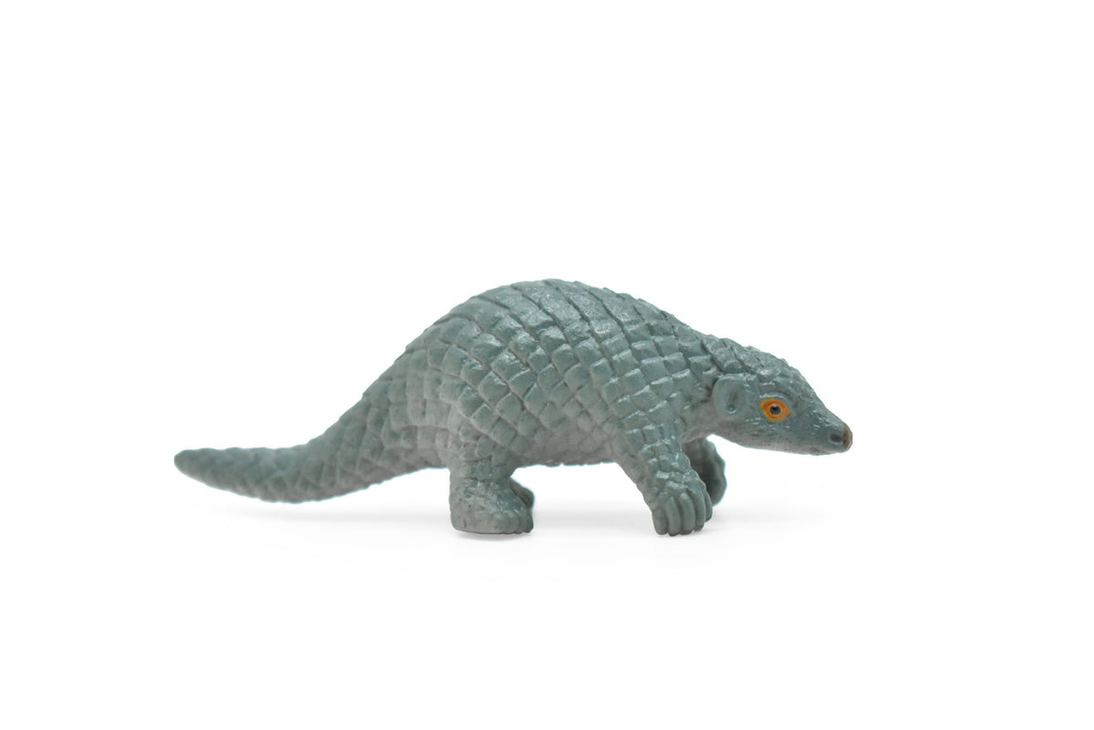 Pangolin, Scaly Anteaters, Manidae, Very Nice Plastic Design, Animal Figure, Educational, Figure, Lifelike, Diorama Model, Figurine, Replica, Toy, Kids,  3 Inches. 