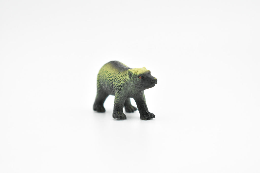Wolverine, Very Nice Plastic Animal, Gulo gulo, Hand Painted, Realistic, Educational, Diorama Model, Lifelike, Toy, Gift,    2 1/2 Inches.   CWG130 B238