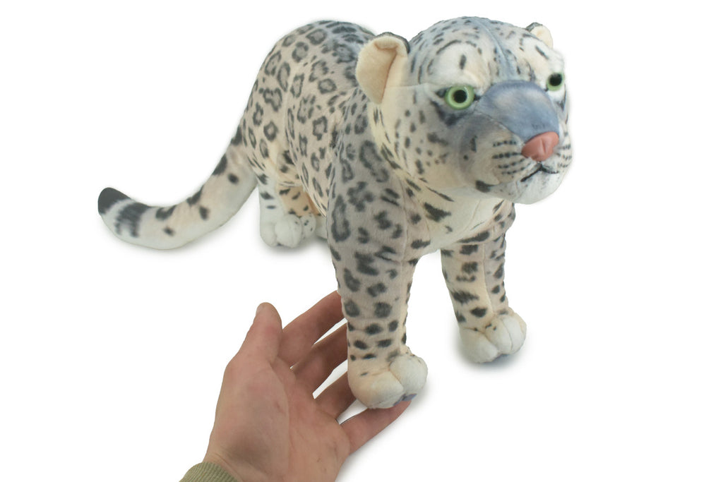 Snow Leopard, Panthera uncia, Mountain Cat, Very Nice Plush, Stuffed Animal, Educational, Toy, Kids, Realistic Figure, Educational, Gift,     24"    WR20 BB23