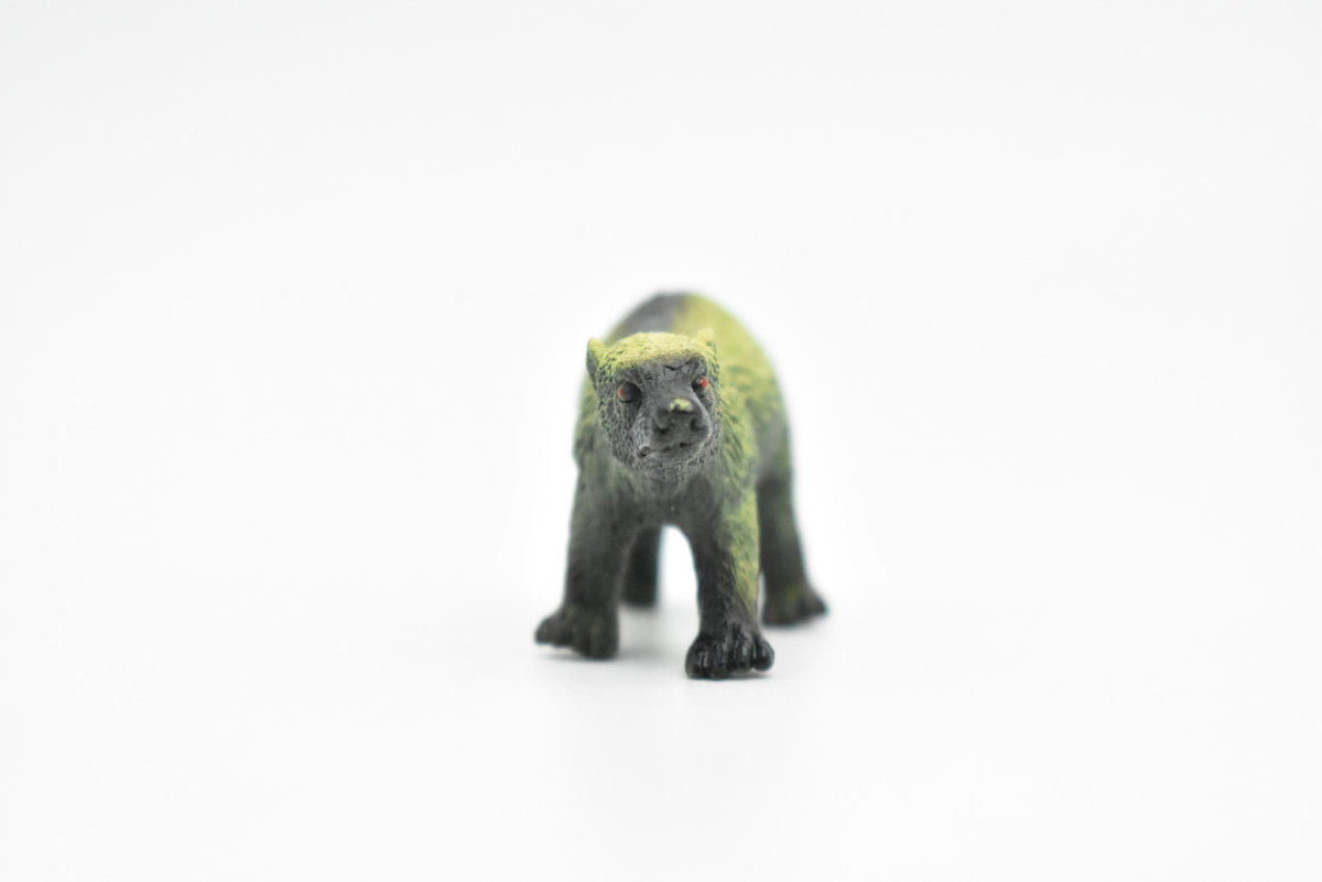 Wolverine, Very Nice Plastic Animal, Gulo gulo, Hand Painted, Realistic, Educational, Diorama Model, Lifelike, Toy, Gift,    2 1/2 Inches.   CWG130 B238