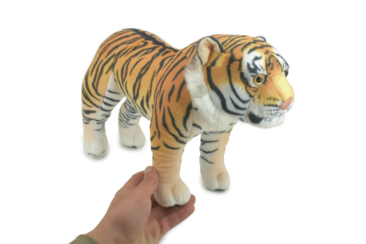 Tiger, Standing, Panthera tigris, Bengal, Asia, Big Cats, Very Nice Plush, Stuffed Animal, Educational, Toy, Kids, Realistic Figure, Educational, Gift,       22"        WR22 BB46