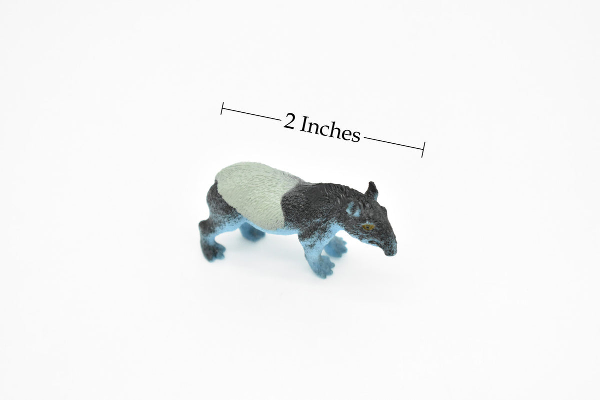 Tapir, Tapirus, Tapiridae, Very Nice Plastic Design, Animal Figure, Educational, Figure, Lifelike, Diorama Model, Figurine, Replica, Toy, Kids,  2 Inches.  