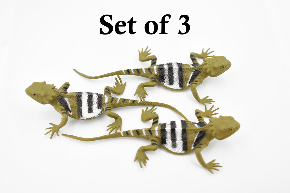 Lizard, Desert Short-Horned Lizard, Horned Toad, Museum Quality, Rubber Reptile, Toy, Educational, Realistic, Figure, Lifelike Model, Replica, Gift,  5"     F6108 B381