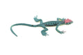 Lizard,  Blue with Red Head, Rubber Reptile Toy, Realistic Figure, Model, Replica, Kids, Educational, Gift,    3"     F6065 B380