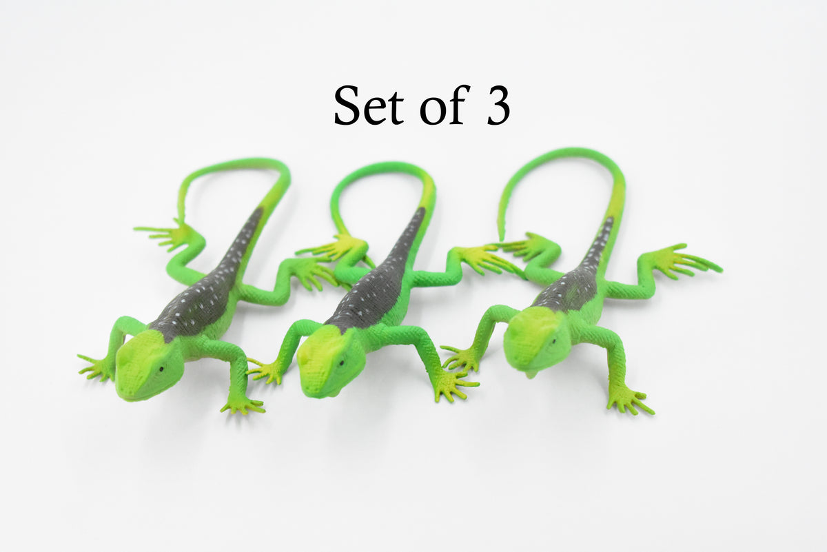 Lizard, Collared Lizard, Female, Rubber Reptile Toy, Realistic Figure, Model, Replica, Kids, Educational, Gift,       4 1/2"     F6109 B381