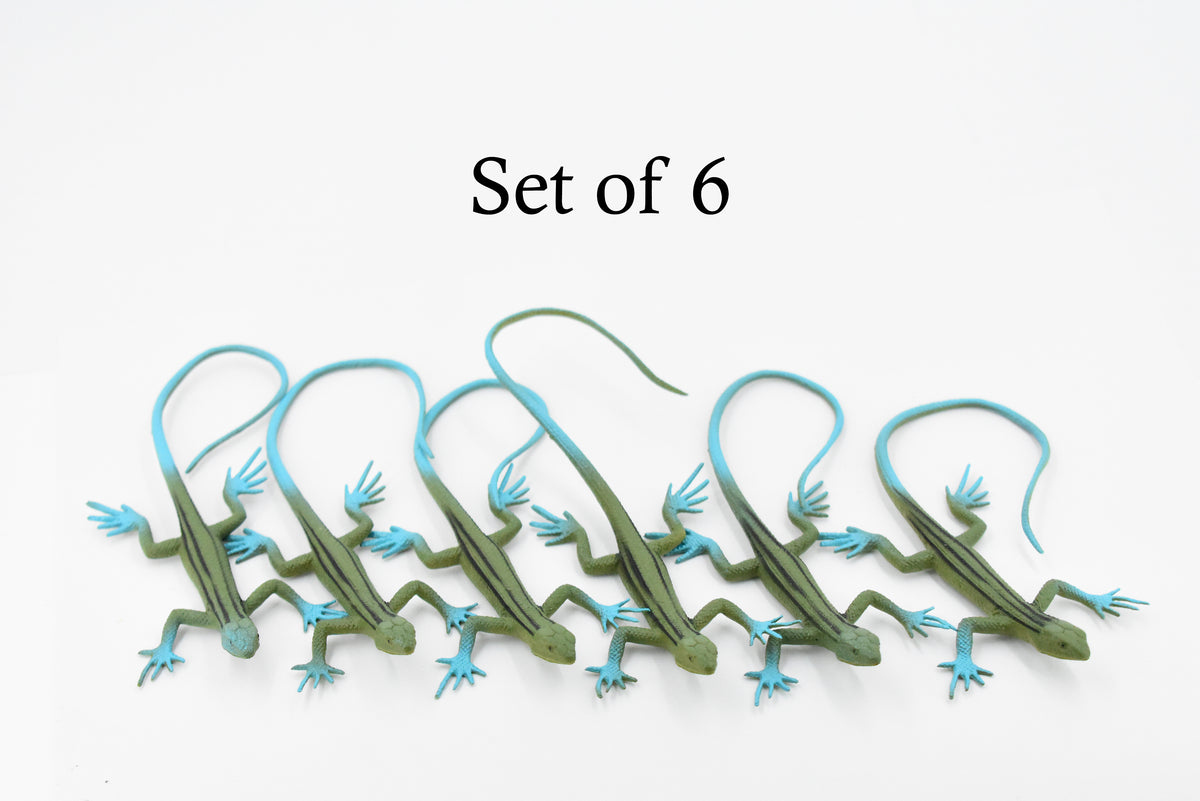 Lizard,  Desert-Grassland Whiptail, Rubber, Reptile Toy, Realistic Figure, Model, Replica, Kids, Educational, Gift,       5"       F6111 B381