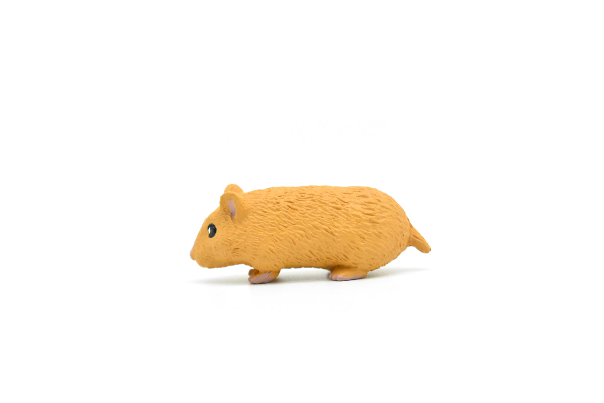 Hamster, Educational, Hand Painted, Plastic Animal Design, Figure, Lifelike, Realistic Model, Replica, Gift    2 Inches.  CWG234 B306