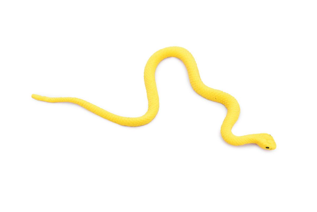Snake, Yellow, Red Belly, Vine Tree Snake, Rubber Reptile, Educational, Realistic Hand Painted, Figure, Lifelike Model, Figurine, Replica, Gift,       4 1/2"       F2089 B360
