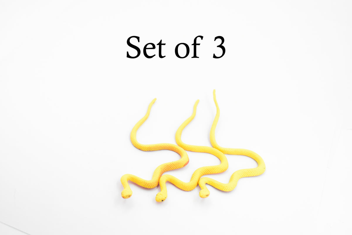 Snake, Yellow, Red Belly, Vine Tree Snake, Rubber Reptile, Educational, Realistic Hand Painted, Figure, Lifelike Model, Figurine, Replica, Gift,       4 1/2"       F2089 B360