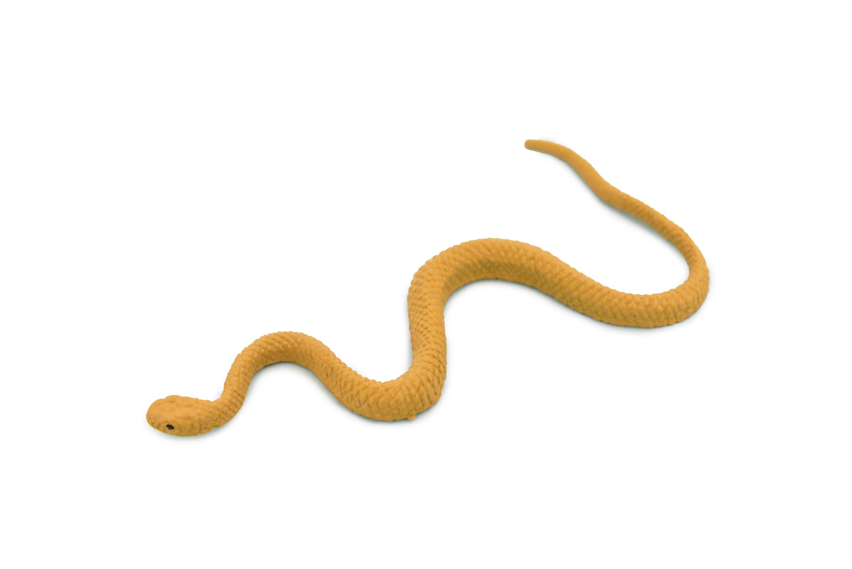 Snake, king Brown Snake, Mulga, Rubber Reptile, Educational, Realistic Hand Painted, Figure, Lifelike Model, Figurine, Replica, Gift,       4 1/2"       F3464 B360
