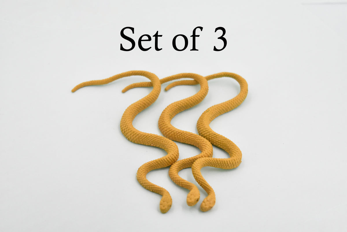Snake, king Brown Snake, Mulga, Rubber Reptile, Educational, Realistic Hand Painted, Figure, Lifelike Model, Figurine, Replica, Gift,       4 1/2"       F3464 B360