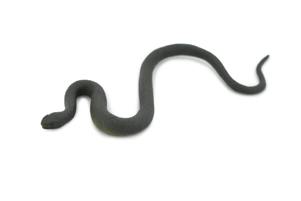 Snake, Smooth Earth Snake, Rubber Reptile, Educational, Realistic Hand Painted, Figure, Lifelike Model, Figurine, Replica, Gift,     5"      F2046 B39