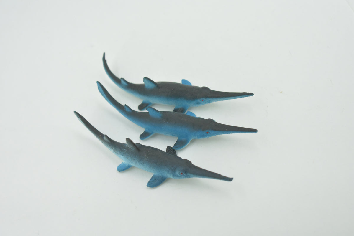 Longnose Shark, Sawshark, High Quality Rubber Fish Design, Hand Painted, Educational, Realistic, Diorama Figure, Model, Replica,  Gift,      3 1/2 Inches.    IM04 B228