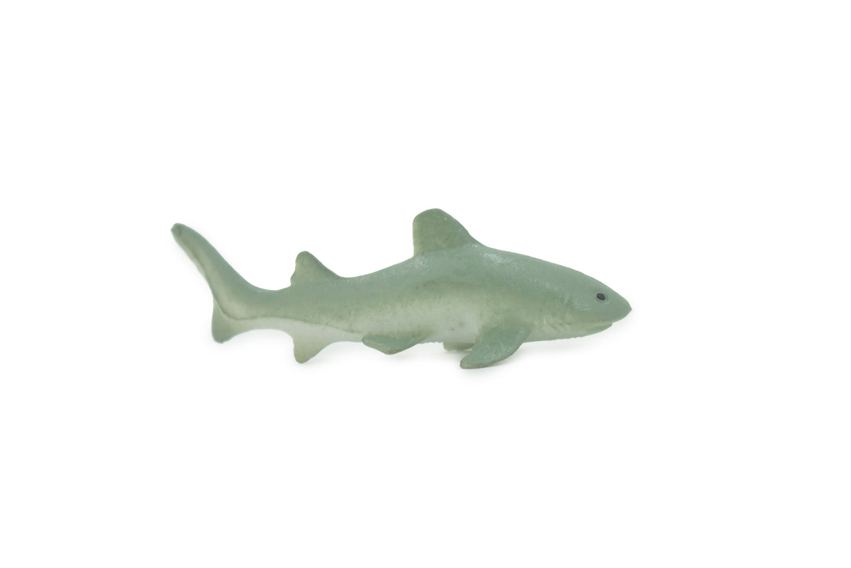 Grey Nurse Shark, High Quality Rubber, Fish Design, Hand Painted, Educational, Realistic, Diorama Figure, Model, Replica,  Gift,      3 Inches.    IM06 B228