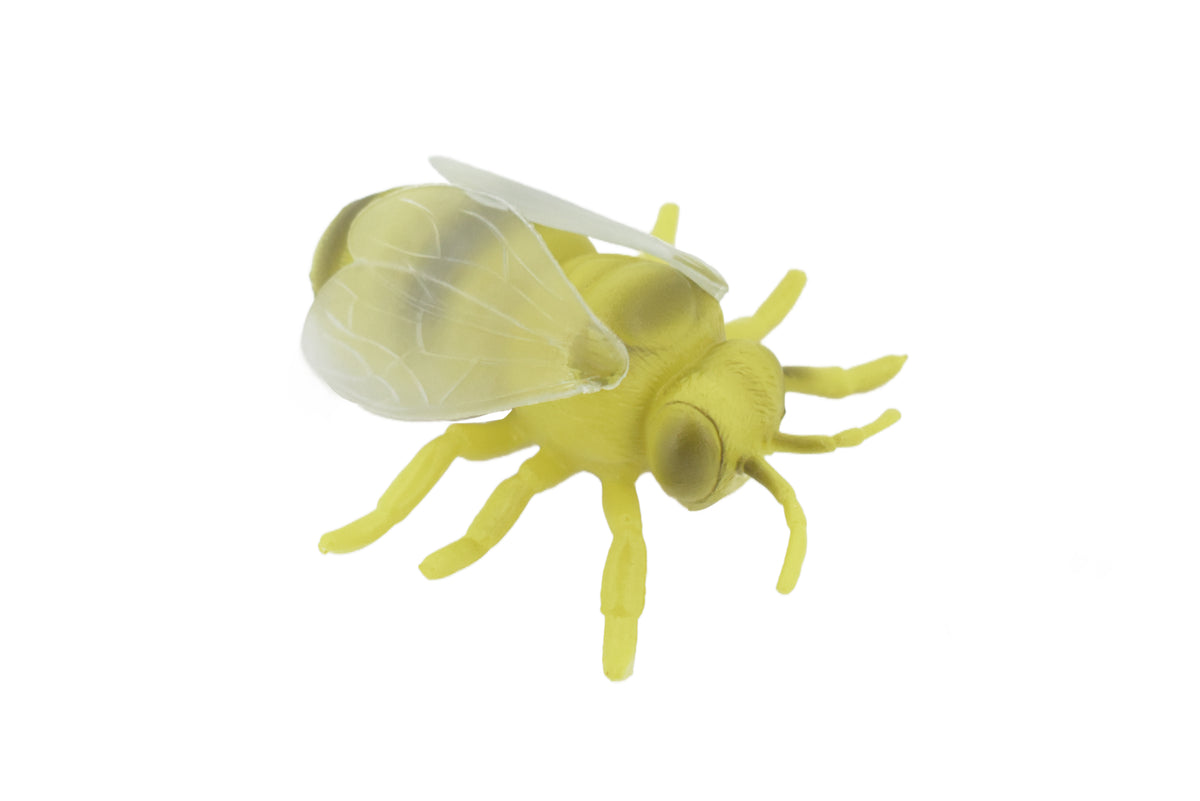 Bee, Bumblebee, Solid Rubber Insect, Educational, Toy, Kids, Realistic Figure, Lifelike Model, Figurine, Replica, Gift,     3 1/2"     ABC15 B263