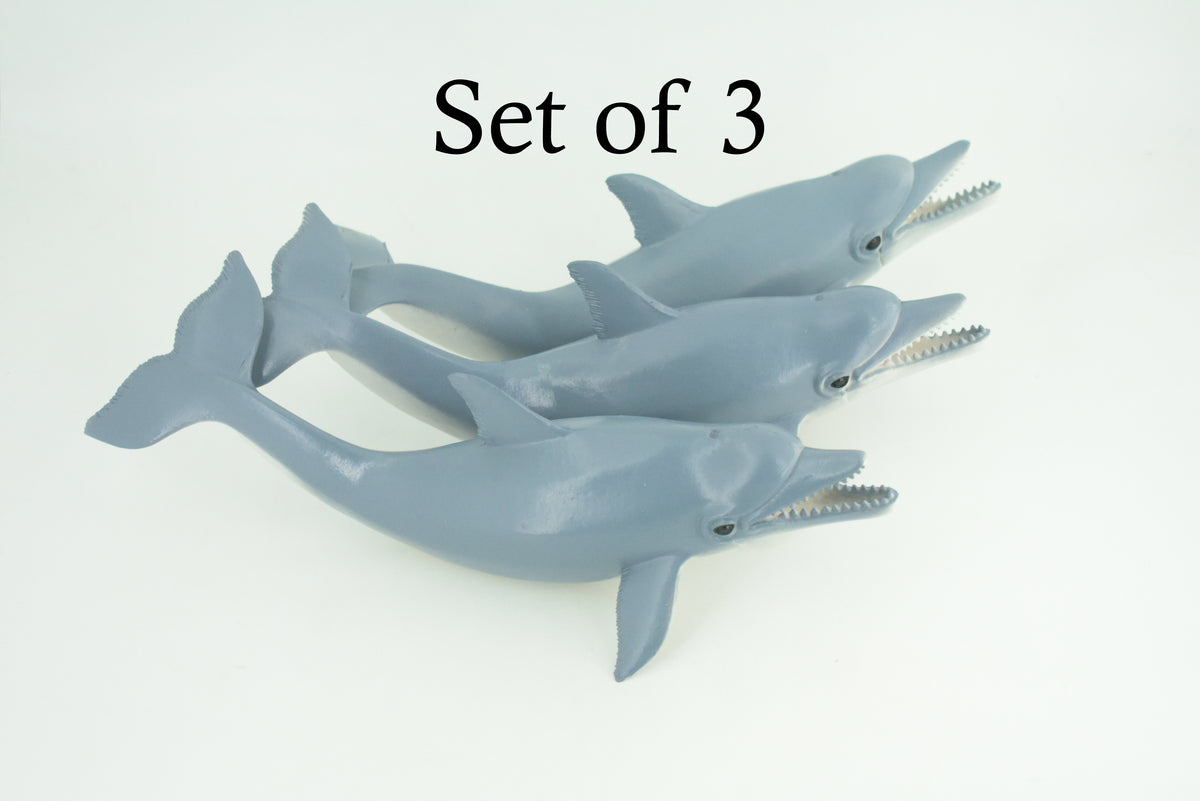 Dolphin, Porpoise, Bottlenose, Marine Mammal, Soft Rubber, Realistic, Figure, Model, Toy, Kids, Educational, Gift,      9"     F101 B496