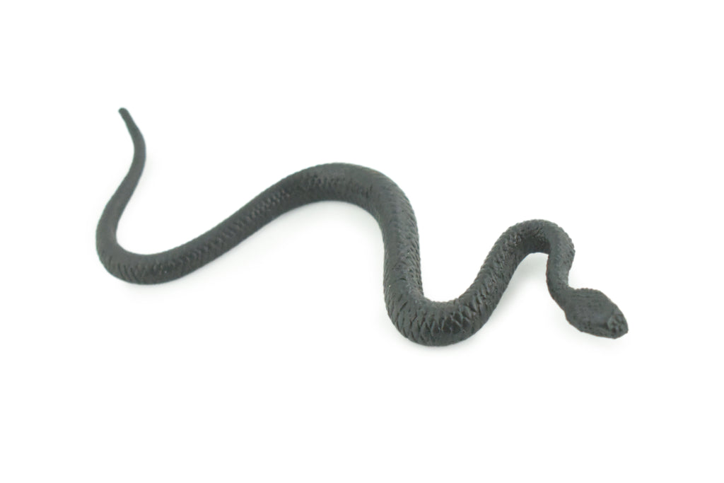 North American Racer, Snake, Rubber Reptile, Educational, Realistic Hand Painted, Figure, Lifelike Model, Figurine, Replica, Gift,    4 1/2 Inches.     F3050 B364