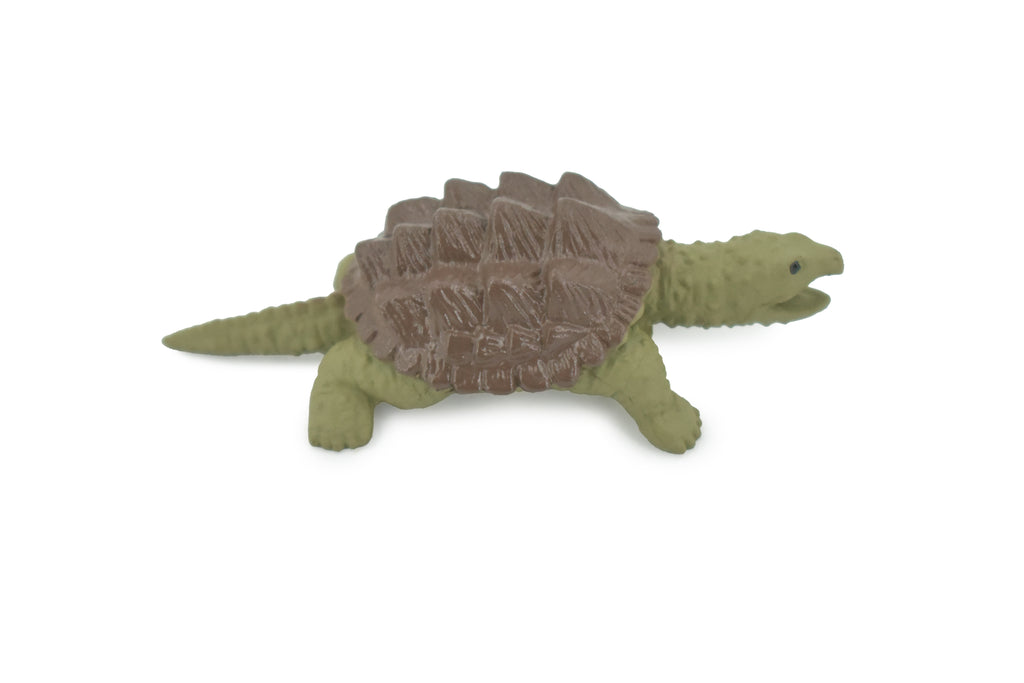 Alligator Snapping Turtle, Plastic Reptile, Educational, Realistic, Figure, Lifelike Model, Figurine, Replica, Toys, Kids, Gift,    2 1/2 Inches.   F9000 B48