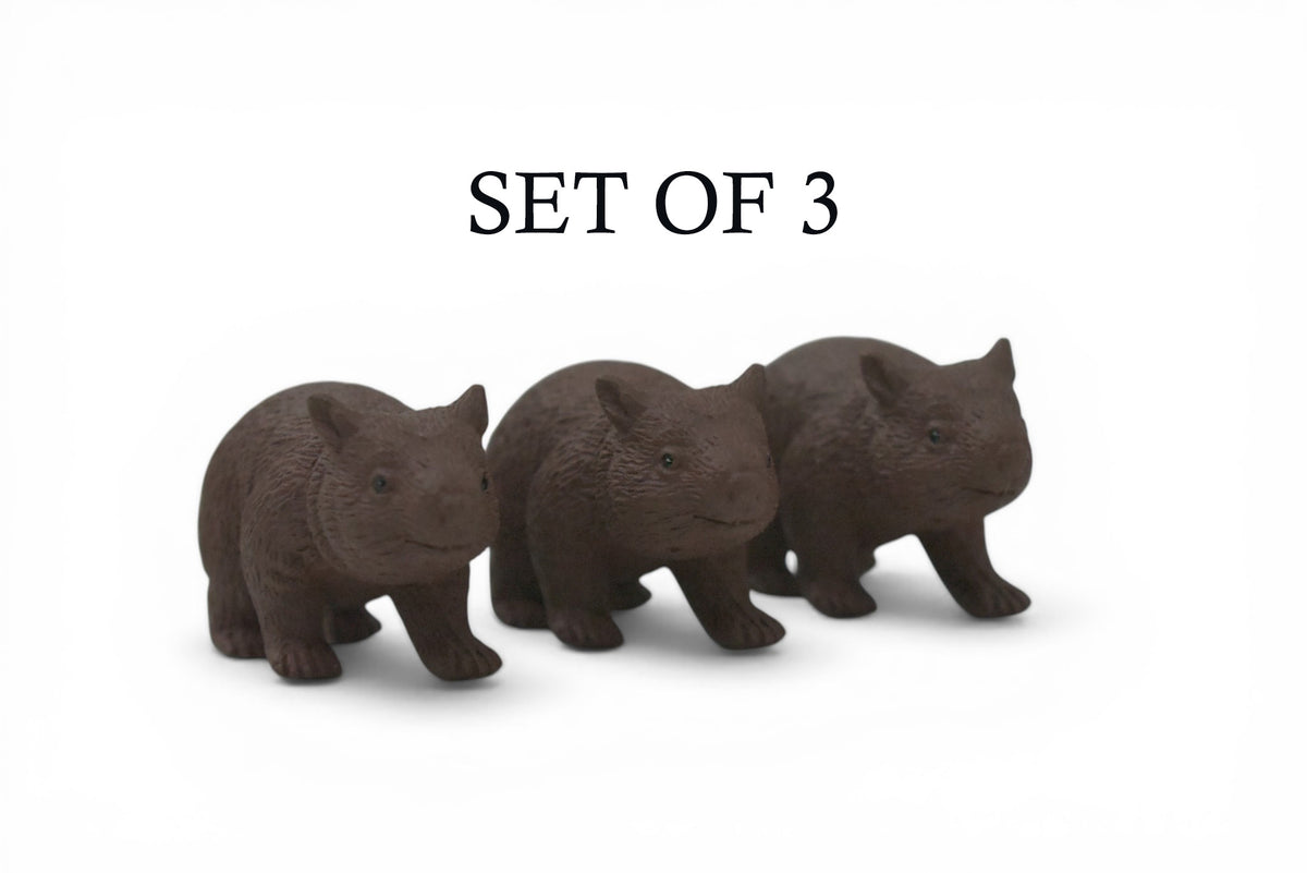 Wombat, Marsupials, Australia's unique Animal, Very Nice Rubber Design, Educational Figure, Lifelike, Diorama Model, Replica, Toy, Kids, Gift,    1 3/4 Inches.    F1762 B42