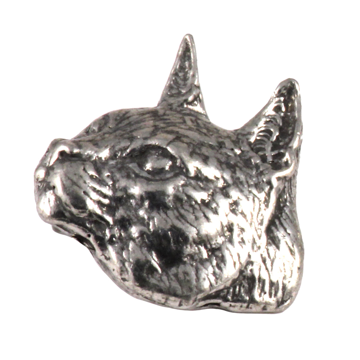 Pewter Abyssinian Cat Pin Or Magnet, C002