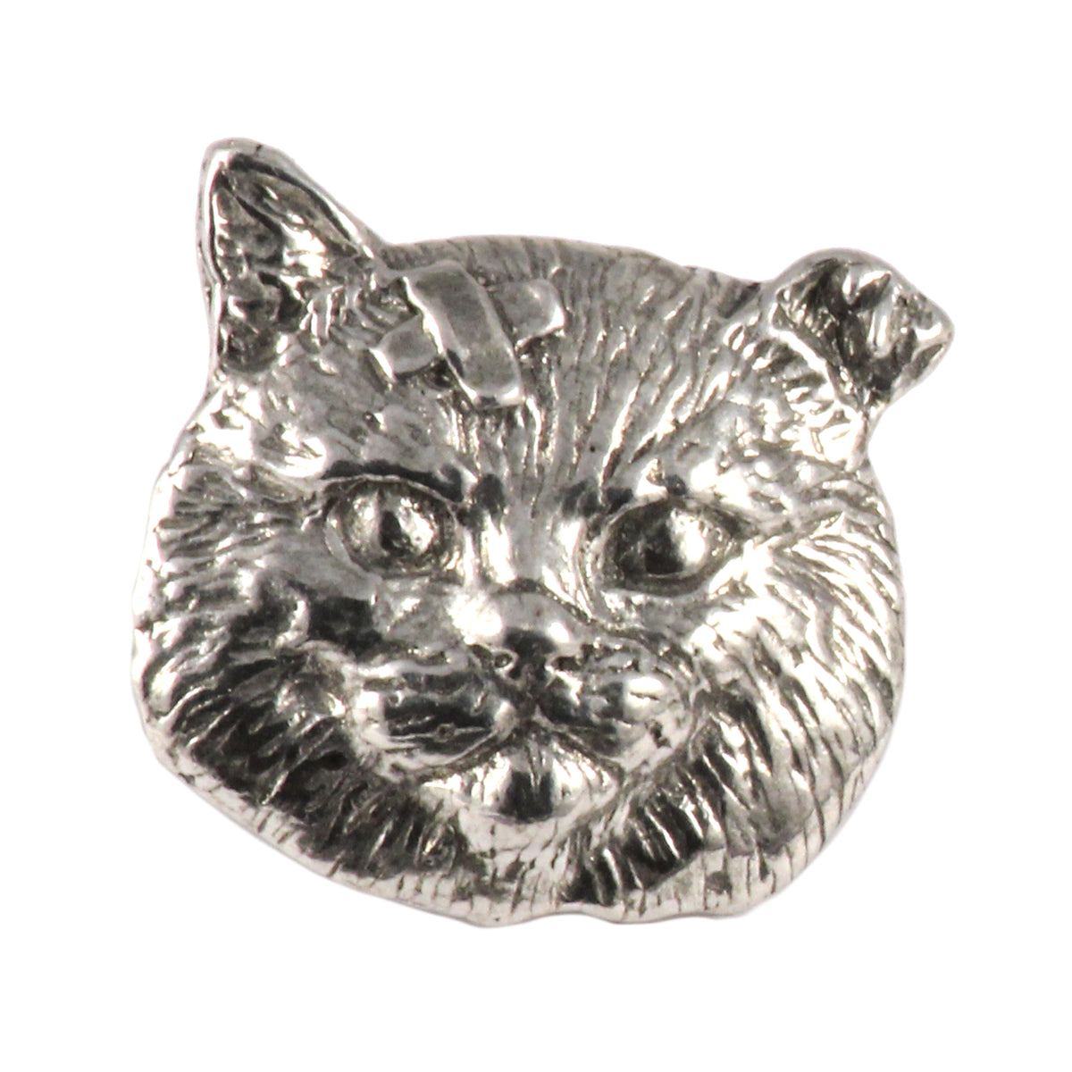 Pewter Alley Cat Pin Or Magnet, C003