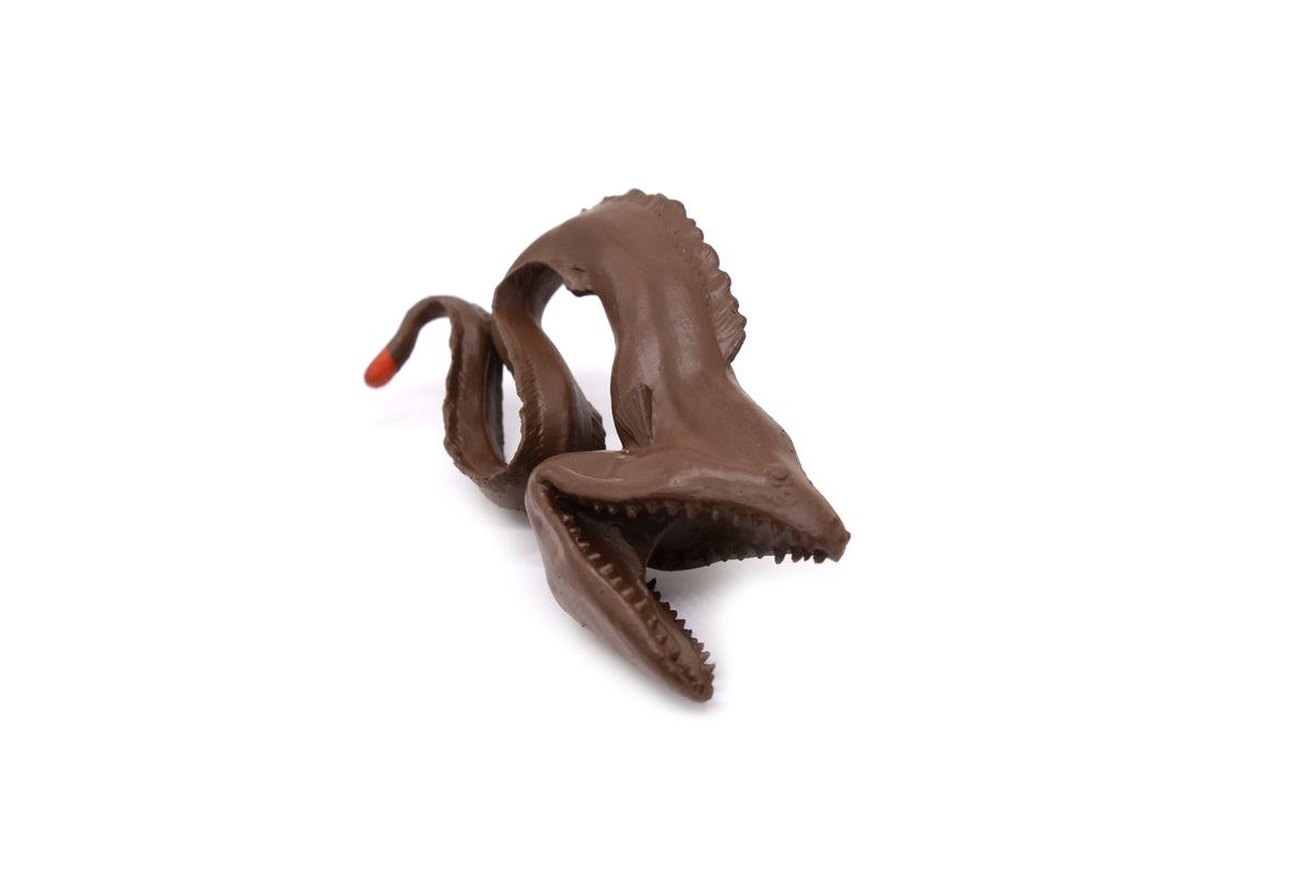 Gulper Eel,  Pelican Eel, Very Nice Plastic Design, Hand Painted, Realistic Figure, Educational, Lifelike, Toy, Figurine, Replica, Gift,   3 1/4" F3675 B10