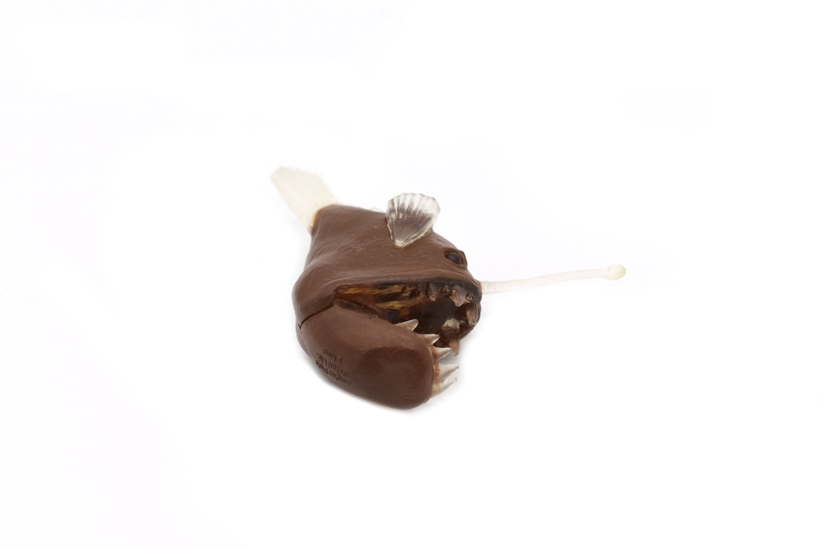 AnglerFish, Monkfish or Goosefish, Plastic Fish Design, Realistic Figure, Educational, Figure, Lifelike, Toy Model, Figurine, Replica, Gift,      2 3/4"     F3678 B10