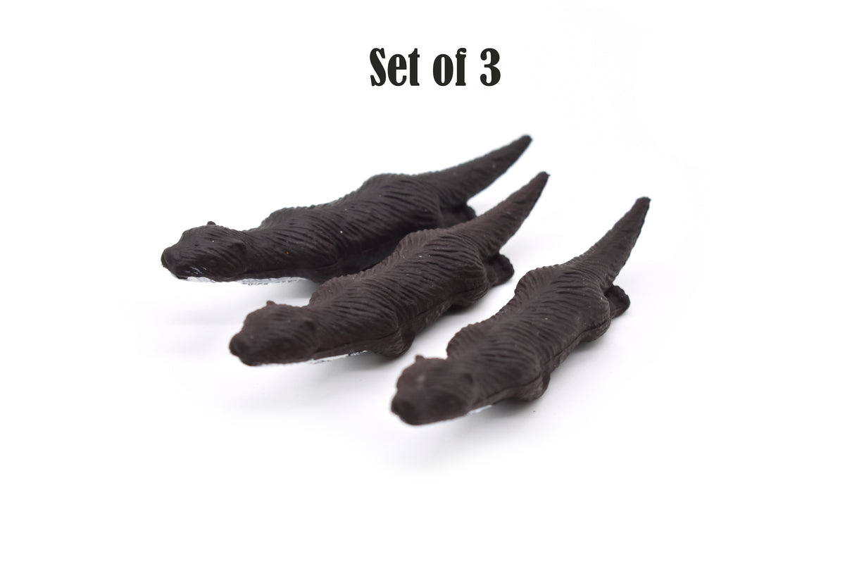 Otter, River, Very Nice Plastic Animal, Educational, Toy, Kids, Realistic Figure, Lifelike Model, Figurine, Replica, Gift     3"     F425 B9
