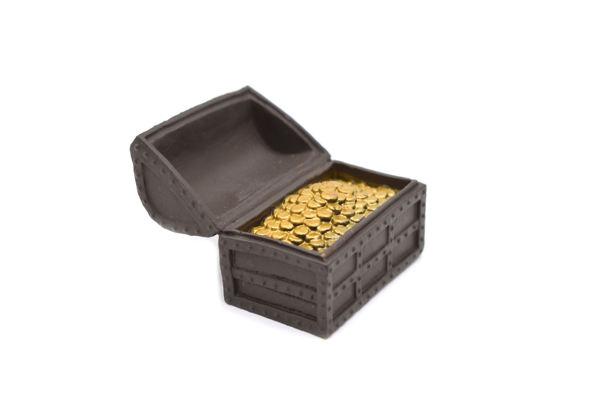 Plastic Toy Treasure Chest 1 1/2 inches long - F1797 B145